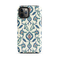 Arabesque Ottoman Garden Floral Design Phone Case for iPhone® back view – Taqwa Arts
