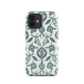 Arabesque Ottoman Garden Floral Design Phone Case for iPhone® back view – Taqwa Arts