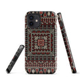 Palestinian Tatreez Embroidery Tough Case for iPhone® back view – Taqwa Arts