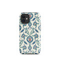 Arabesque Ottoman Garden Floral Design Phone Case for iPhone® back view – Taqwa Arts