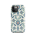 Arabesque Ottoman Garden Floral Design Phone Case for iPhone® back view – Taqwa Arts