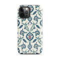 Arabesque Ottoman Garden Floral Design Phone Case for iPhone® back view – Taqwa Arts