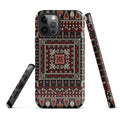 Palestinian Tatreez Embroidery Tough Case for iPhone® back view – Taqwa Arts