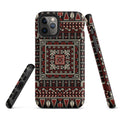 Palestinian Tatreez Embroidery Tough Case for iPhone® lifestyle shot – Taqwa Arts