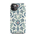 Arabesque Ottoman Garden Floral Design Phone Case for iPhone® back view – Taqwa Arts