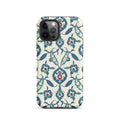 Arabesque Ottoman Garden Floral Design Phone Case for iPhone® back view – Taqwa Arts