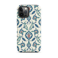 Arabesque Ottoman Garden Floral Design Phone Case for iPhone® back view – Taqwa Arts