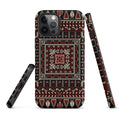 Palestinian Tatreez Embroidery Tough Case for iPhone® back view – Taqwa Arts
