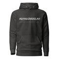 Alhamdulillah Graphic Hoodie - Bold Modern Typography & Script Design Unisex Hoodie back view – Taqwa Arts