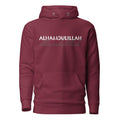 Alhamdulillah Graphic Hoodie - Bold Modern Typography & Script Design Unisex Hoodie back view – Taqwa Arts