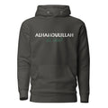 Alhamdulillah Dual-Language Hoodie - Modern Arabic & English Design Unisex Hoodie back view – Taqwa Arts
