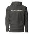 Alhamdulillah Graphic Hoodie - Bold Modern Typography & Script Design Unisex Hoodie back view – Taqwa Arts